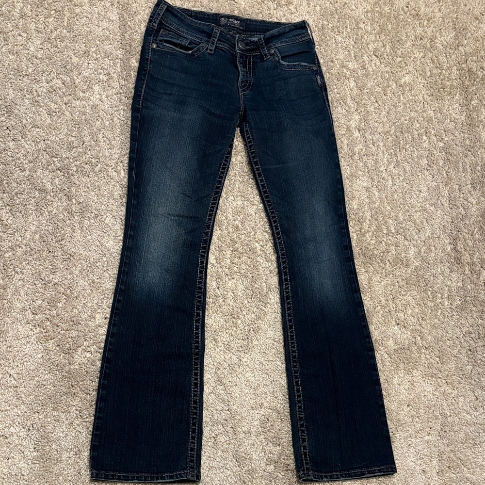 Silver Jeans Suki Surplus Cargo Denim Jeans Women’s W29 L34 - Picture 9 of 16
